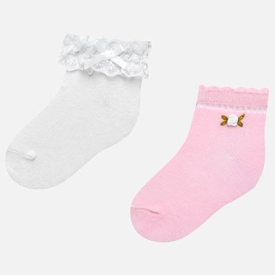 Zestaw skarpetek na uroczystości dla dziewczynki - Mayoral art. 10530