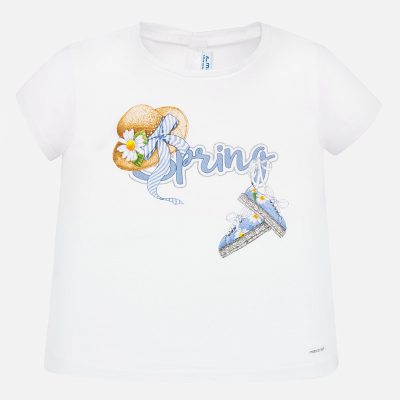 Koszulka z krótkim rękawem i nadrukiem dla dziewczynki - Mayoral art. 1059