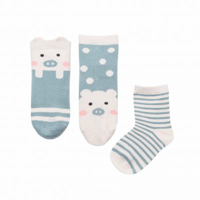 Skarpetki Gangsterki - Mama's Feet - turkusowe  świnki