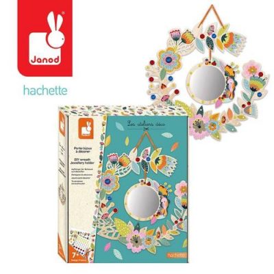 Zestaw kreatywny Wieniec na biżuterię z lusterkiem 7+, Janod J07923