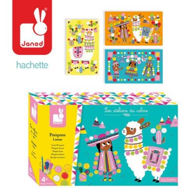 Zestaw artystyczny Pompony Lamy 4+, Janod J07802