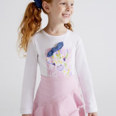 Koszulka Ecofriends z gumką dla dziewczynki - Mayoral art. 3049