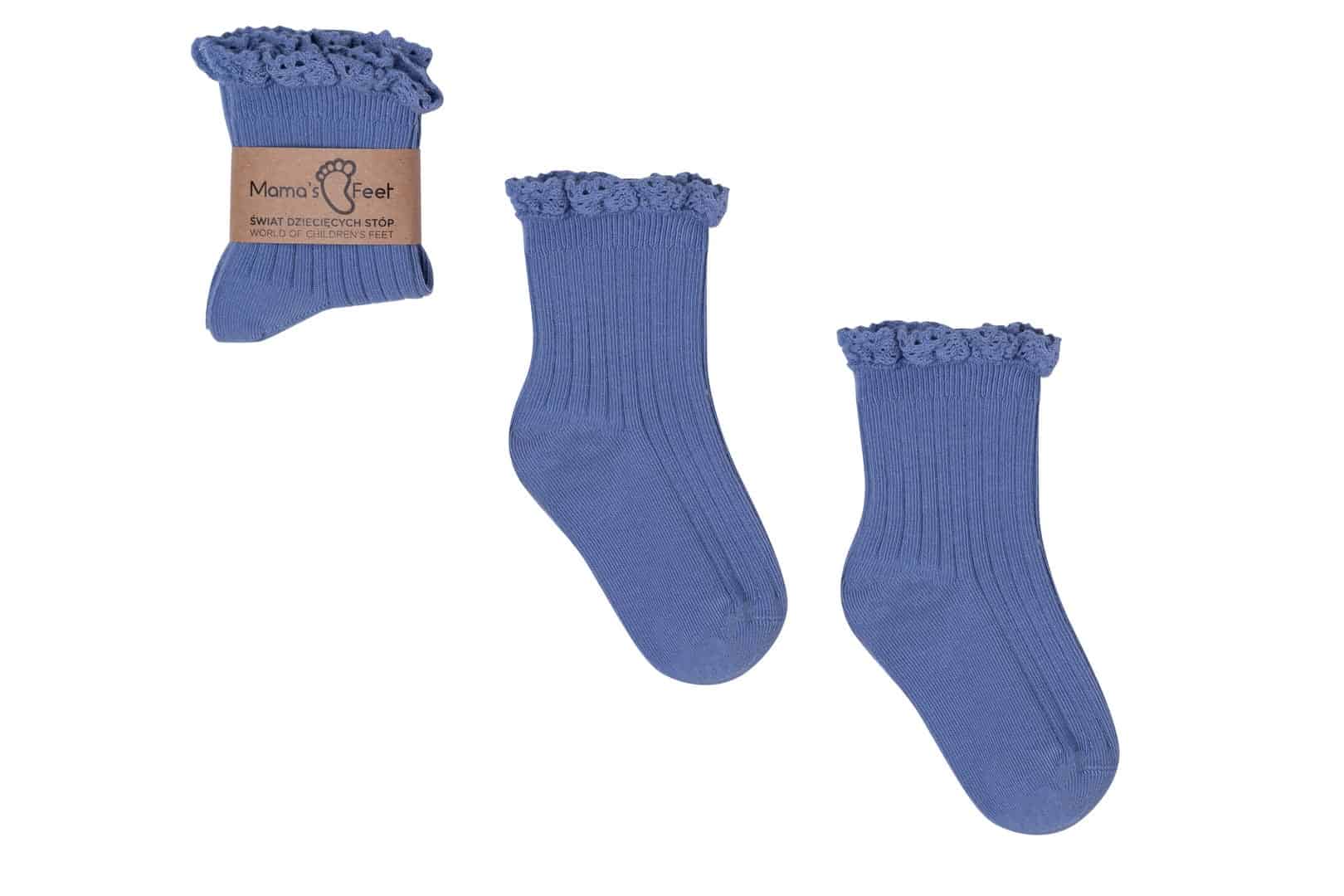 Skarpetki Mono Baby Niebieskie - Mama's Feet - obrazek 2