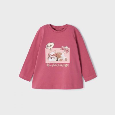 Koszulka ECOFRIENDS z nadrukiem dla dziewczynki - Mayoral art. 2098