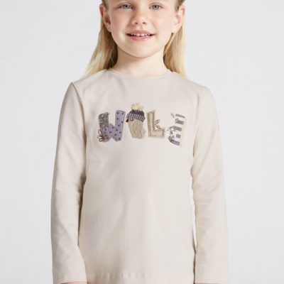 Koszulka ECOFRIENDS z nadrukiem dla dziewczynki - Mayoral art. 4035