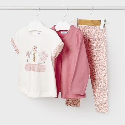 Komplet 3-częściowy Ecofriends dla dziewczynki - Mayoral art. 1779